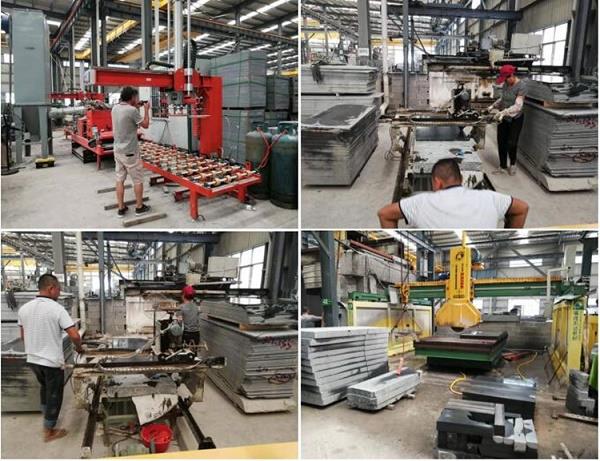 cream granite tiles production process
