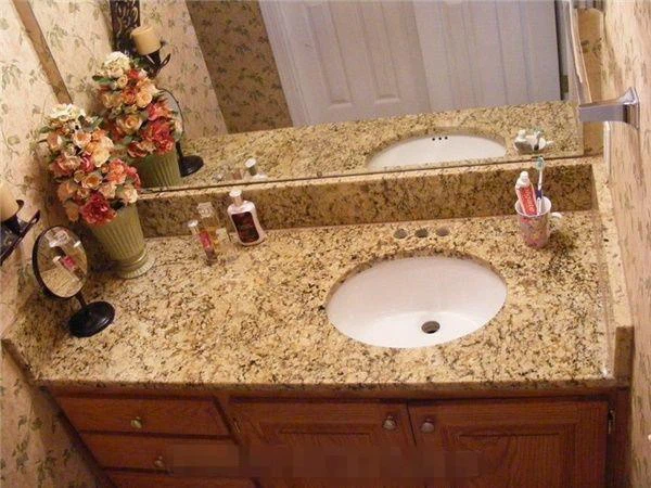 Santa Cecilia granite vanity tops