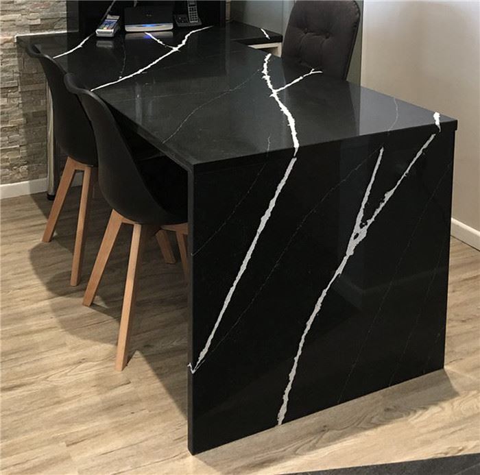 black and white quartz countertops vanity top