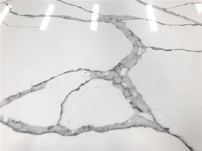 calacatta classique quartz slab polished