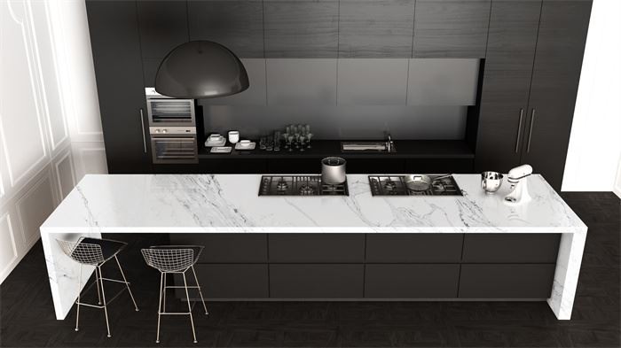 white quartz stone veneer for kitchen