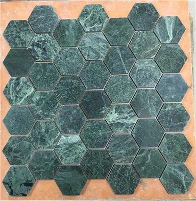 Tamnozeleni mramorni mozaik