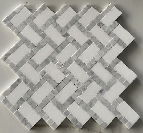 Bianco Carrara Thassos parket mramorni mozaik