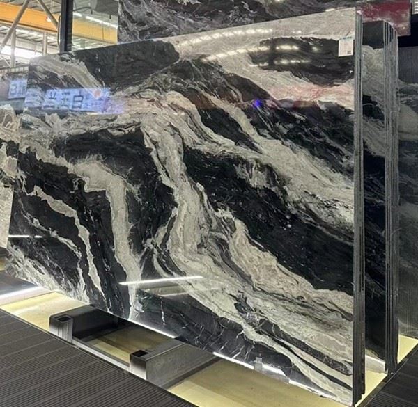 Black Marble With White Vein slab