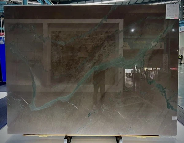 Green and Purple Marble Slabs