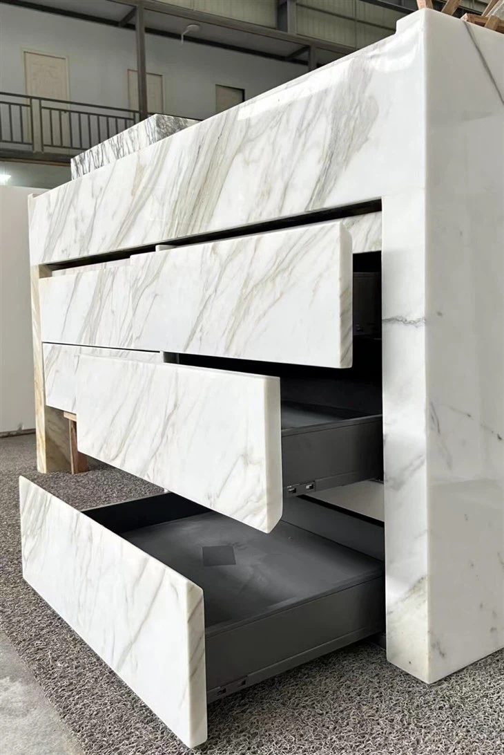 Marble Washing Basin with Cabinet