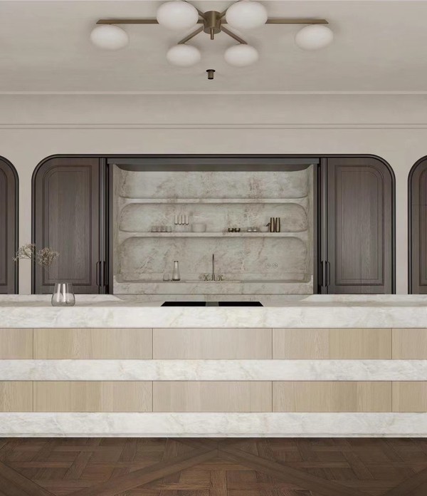 Taj Mahal Quartzite bar tops Taj Mahal Quartzite bar tops