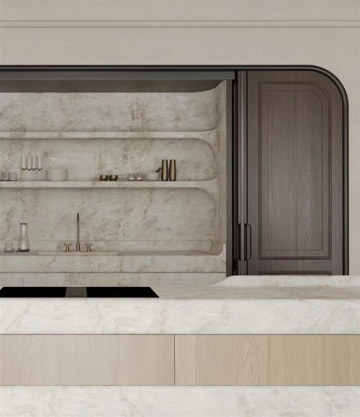 Taj Mahal Quartzite kitchen tops