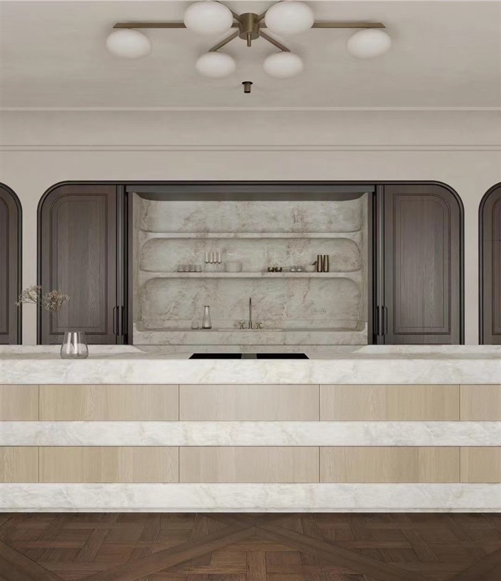 Taj Mahal Quartzite bar tops