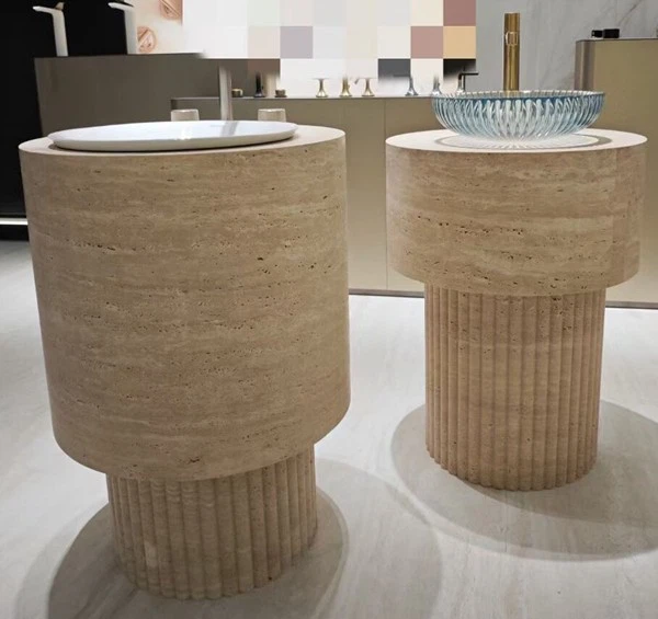 Beige Travertine Wash Basins