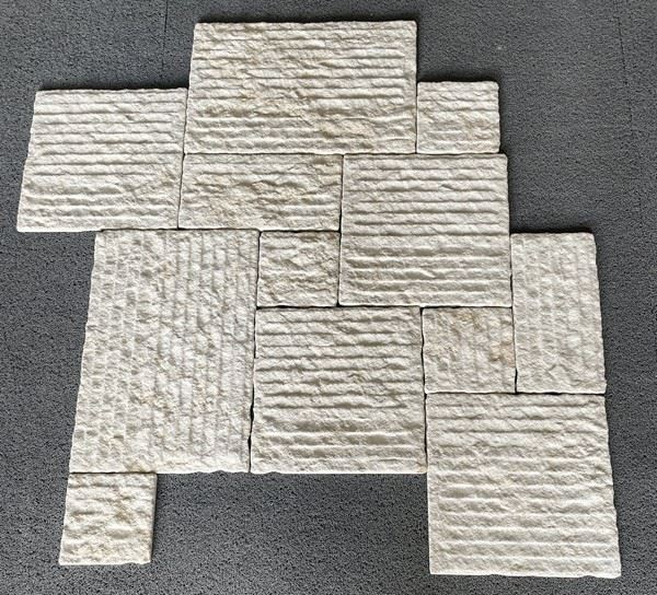 Tumbled and Brushed Limestone tiles