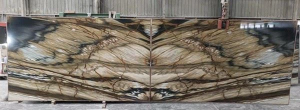 Yellow Gold Marble Bookmatch